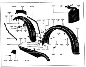 BSA BANTAM LOWER CHAIN GUARD EXTENSION 90-7735 (H124)