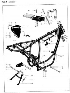 TRIUMPH T25 BSA B25 O.I.F CYLINDER HEAD STEADY BRACKET AND TIE BAR STAINLESS 40-0946 (H94) (H116)