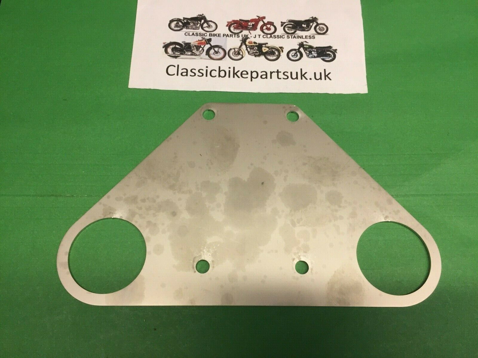 Velocette LE Front Mud Guard Support Plate LE337 (S474)