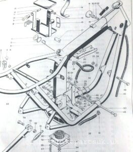 BSA A65 Oil in Frame 83-2110 83- 2111 Rear Engine Plates (S500)