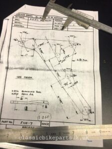 VELOCETTE RIGID FRAME F174/3 F110/7 F110/8 ENGINE PLATE SET (S483) (S484) (S485)