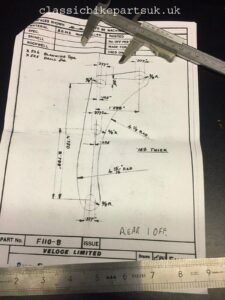 VELOCETTE RIGID FRAME F174/3 F110/7 F110/8 ENGINE PLATE SET (S483) (S484) (S485)