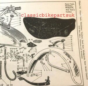 BSA Goldstar Clubman Seat Bracket 42-9062 1958-63 (S499)