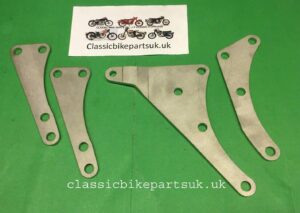 VELOCETTE RIGID FRAME F174/3 F110/7 F110/8 ENGINE PLATE SET (S483) (S484) (S485)