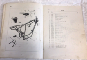 BSA STARFIRE B25 GENUINE WORKS PARTS MANUAL 1970 (WORKSHOP CLEAR OUT)