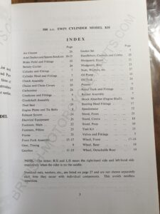 ARIEL KH Twin 1954-55 Parts Catalogue (Red Hunter 500cc Twin)