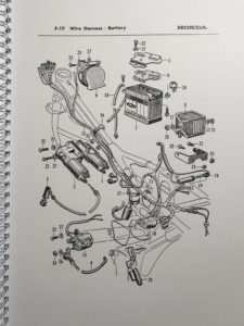Honda 250 – 300 CB72 – CB77 – CP77 1960s Models Parts List Manual