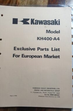 Kawasaki KH400 A4 Exclusive Parts List for the European Market