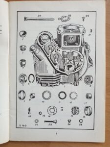 Royal Enfield 500 Bullet OHV Spares and Replacement Parts booklet (1961)