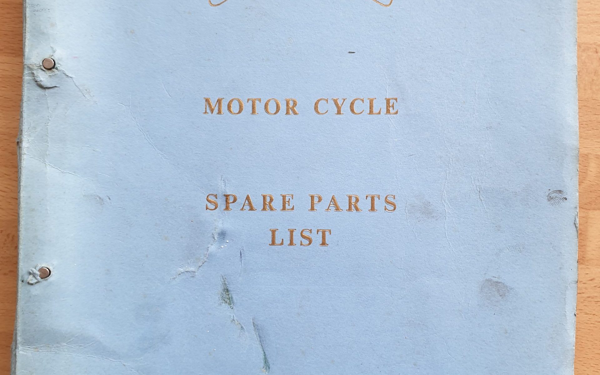 Vincent Spare Parts List–Black Lightning and Shadow–Rapide–Meteor and Comet