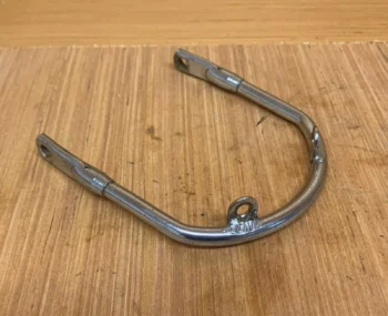 TRIUMPH T140 SHORT FRONT MUDGUARD BRACKET CHROME (USED GOOD CONDITION)