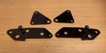 ROYAL ENFIELD BULLET ENGINE GEARBOX MOUNTING BRACKETS (NEW OLD STOCK)