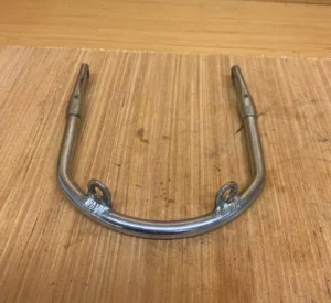 TRIUMPH T140 SHORT FRONT MUDGUARD BRACKET CHROME (USED GOOD CONDITION)