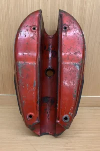 TRIUMPH TR25W PETROL FUEL TANK ORIGINAL WITH BADGES & KNEE PADS