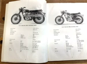 TRIUMPH TIGER 100 T100S T100R T100C T100T PARTS MANUAL 1968