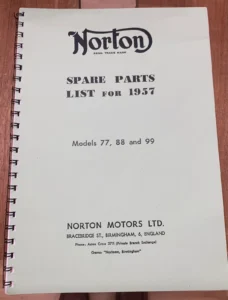 NORTON DOMINATOR 77 88 99 PARTS MANUAL SPARES CATALOGUE BOOK