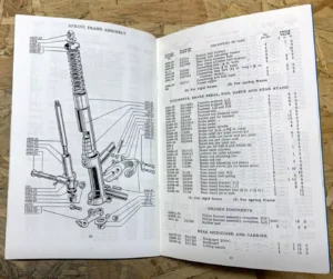 ARIEL 350 500VH 600VB SPARE PARTS and  HT HS MAINTENANCE BOOK MANUAL