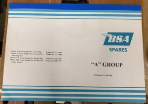 BSA A SERIES A7 A10 SUPER ROCKET PARTS MANUAL 00-5086