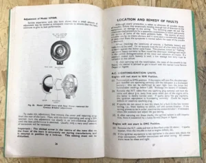 LUCAS MOTORYCLE MAINTENANCE MANUAL BOOK FOR ALTERNATING CURRENT EQUIPMENT