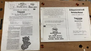 TRIUMPH SPEED TWIN T100 T110 (BMS BRUCE MAIN-SMITH) TUNING AND WORKSHOP MANUALS