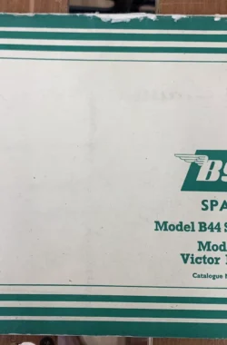 BSA B44 VICTOR SHOOTING STAR ROADSTER WORKS PARTS MANUAL 00-5134 SPARES CATALOGUE 1967