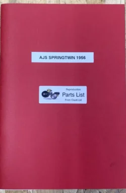 AJS SPRING TWIN SPARE PARTS LIST BOOK MANUAL CATALOGUE 1956