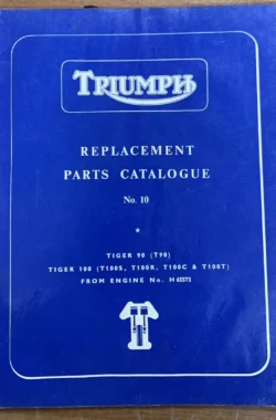 TRIUMPH TIGER 100 T100S T100R T100C T100T PARTS MANUAL 1968