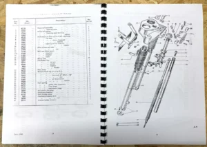 ROYAL ENFIELD CONTINENTAL GT SPARE PARTS BOOK MANUAL 1965