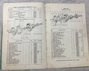 JAMES (CAPTAIN COTSWOLD COMMANDO) SPARE PARTS BOOK MANUAL 1954