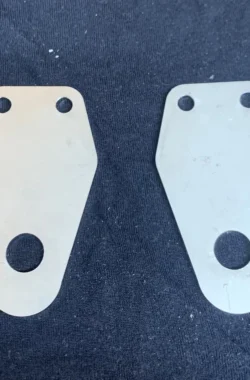 TRIUMPH TRIDENT T150 CENTER MOUNT HORN BRACKETS IN STAINLESS STEEL (H107)